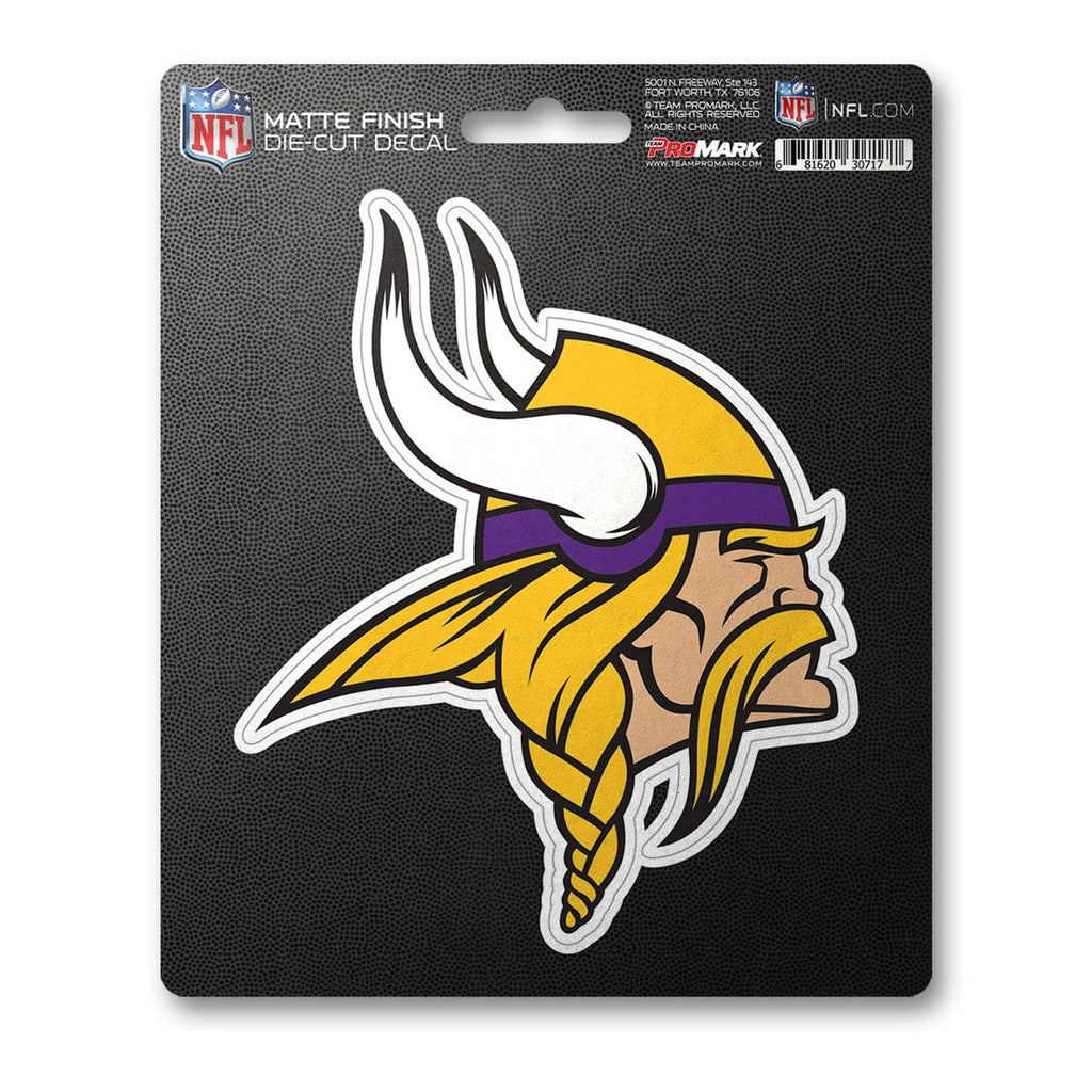 8x8 Die Cut Matte Decal Minnesota Vikings Decal 5x6.25 Die Cut Matte 681620307177