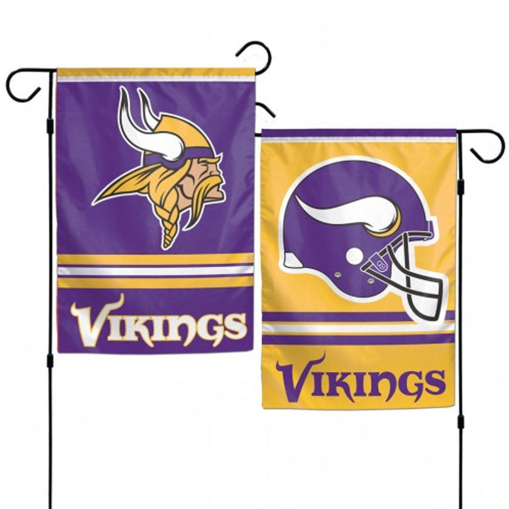 Flags 12x18 Minnesota Vikings Flag 12x18 Garden Style 2 Sided 032085083739