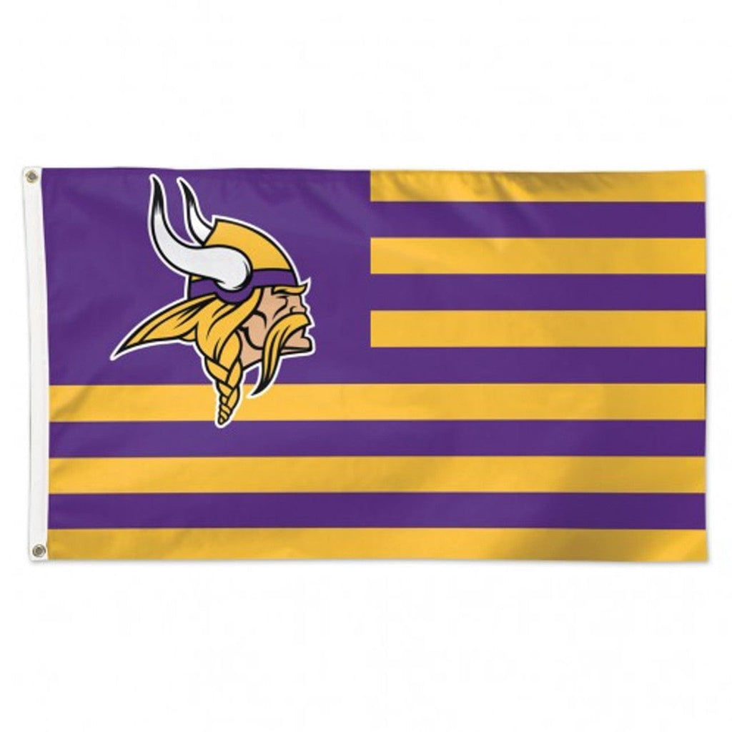 Flag 3x5 Minnesota Vikings Flag 3x5 Deluxe Americana Design 032085672667