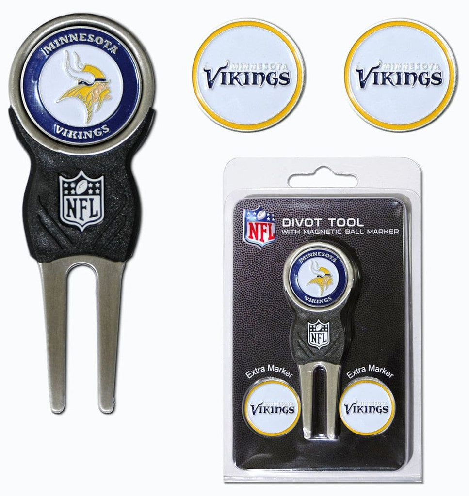 Golf Divot Tool with 3 Markers Minnesota Vikings Golf Divot Tool with 3 Markers 637556316455