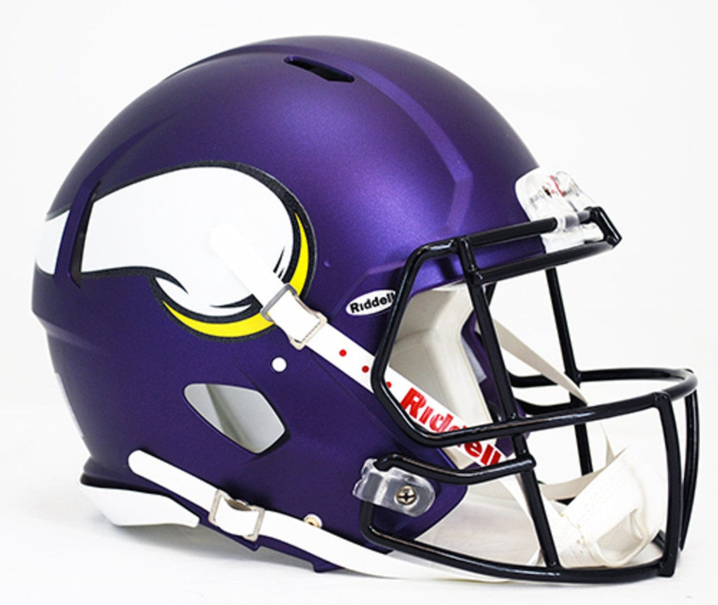 Helmets Full Size Authentic Minnesota Vikings Helmet Riddell Authentic Full Size Speed Style 095855309729