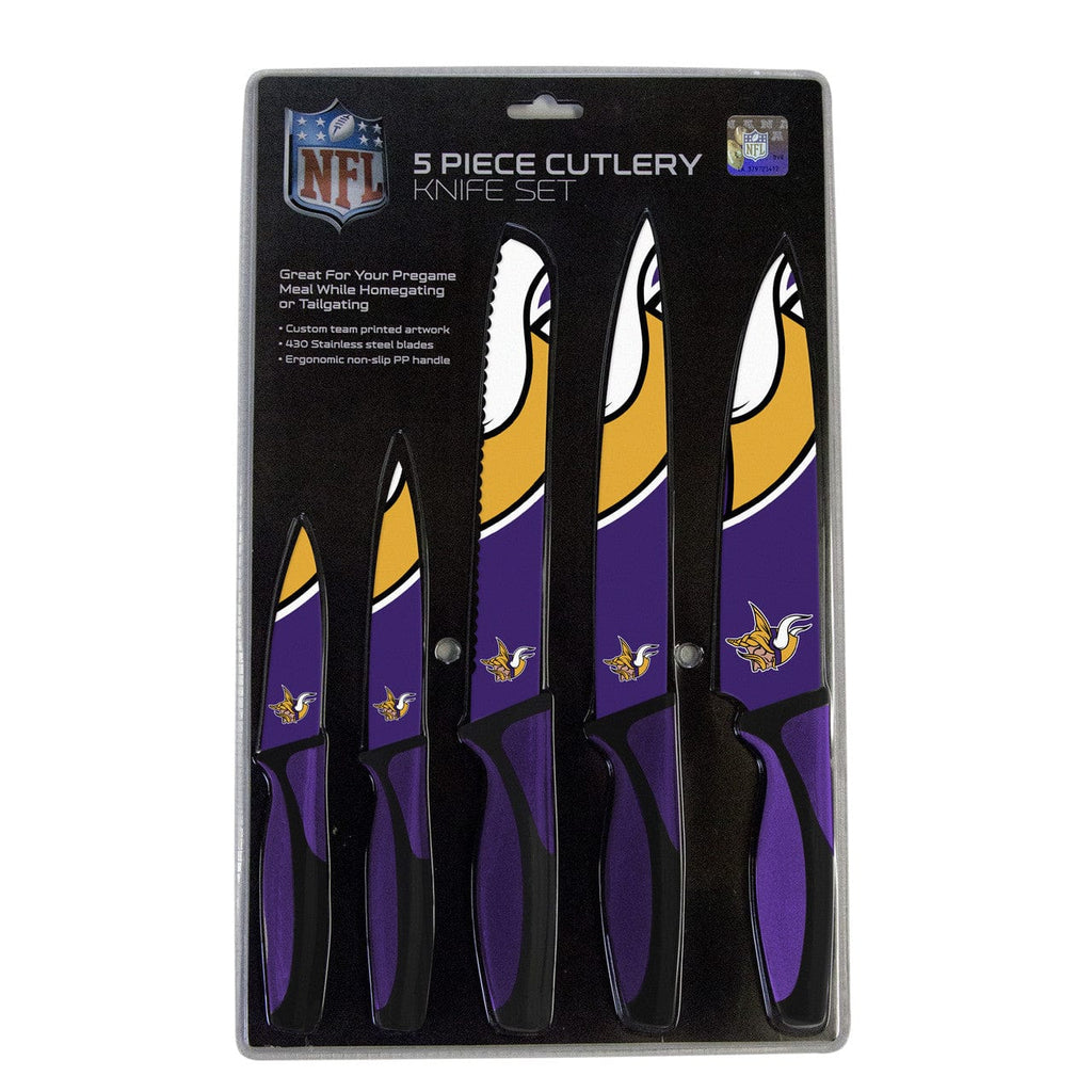 Knife Set Kitchen 5 Pack Minnesota Vikings Knife Set - Kitchen - 5 Pack 771831112186