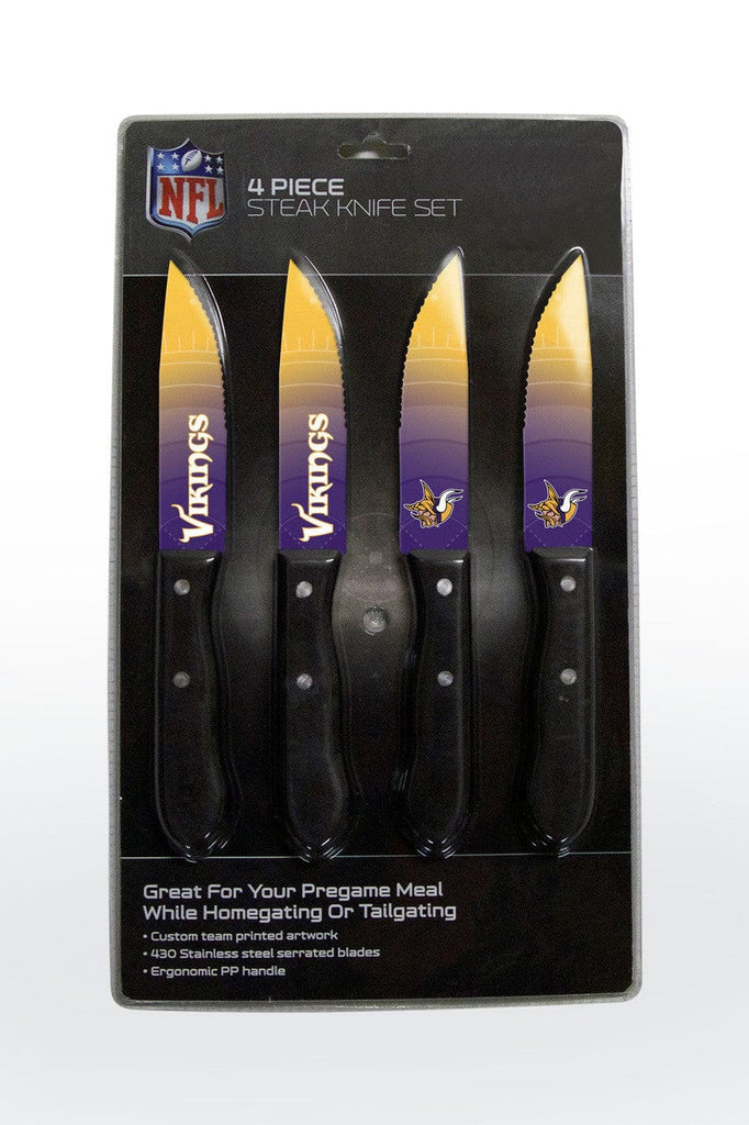 Knife Set Steak 4 Pack Minnesota Vikings Knife Set - Steak - 4 Pack 771831102187