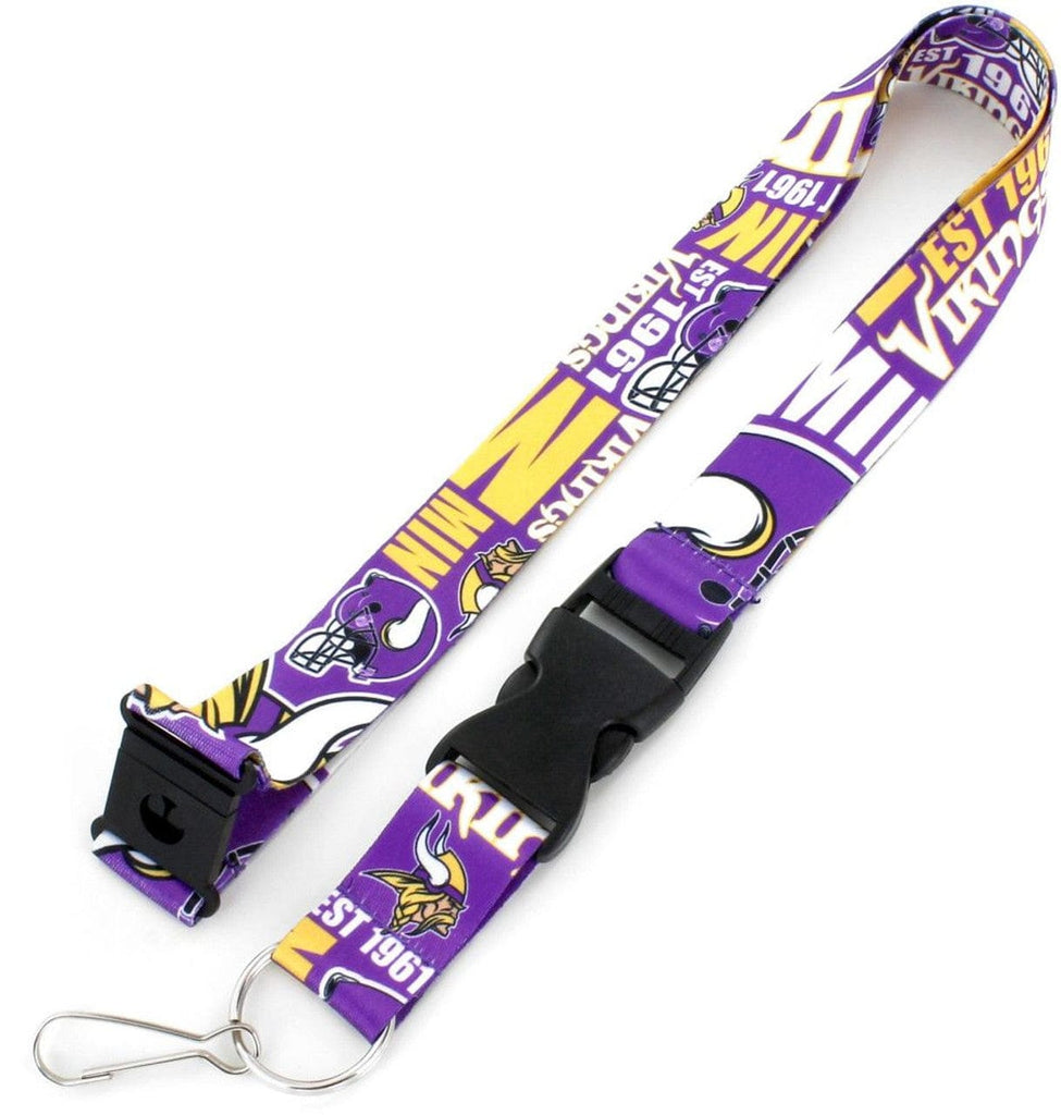 Dynamic Lanyards Minnesota Vikings Lanyard Breakaway Style Dynamic Design 763264858649