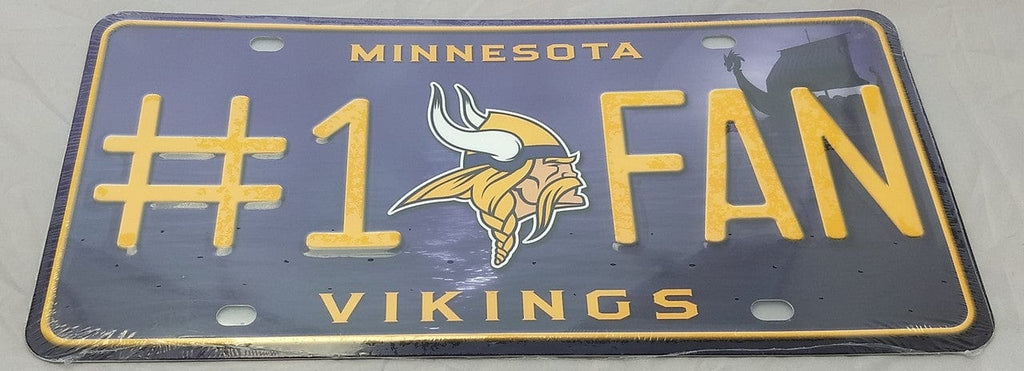 License Plate #1 Fan Minnesota Vikings License Plate #1 Fan 094746386672