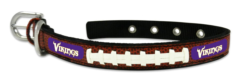 Minnesota Vikings Minnesota Vikings Pet Collar Leather Classic Football Size Small CO 844214061729