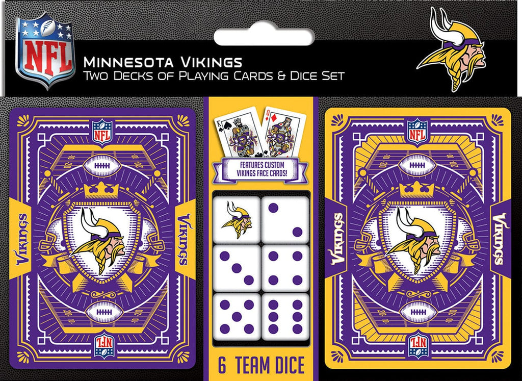 Playing Cards and Dice Set Minnesota Vikings Playing Cards and Dice Set 705988013584