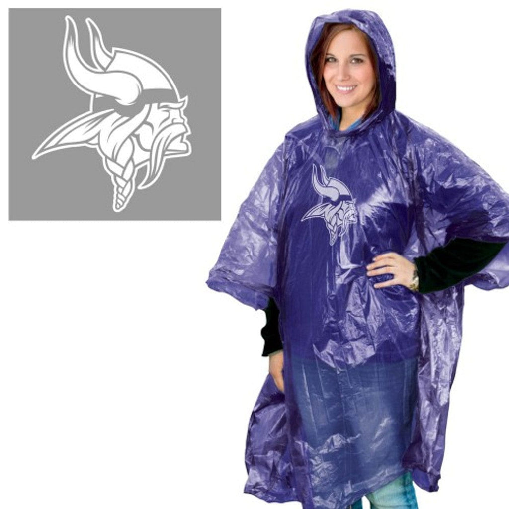 Rain Ponchos Minnesota Vikings Rain Poncho 099606252081