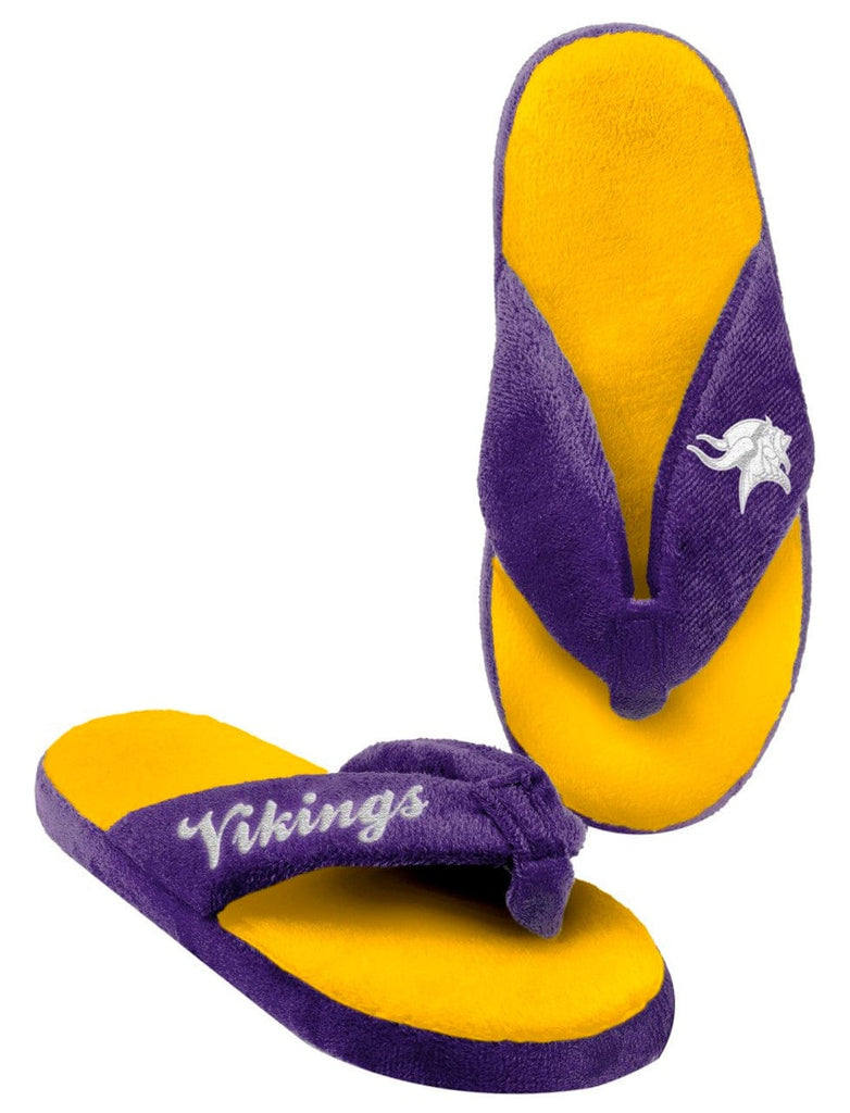 Minnesota Vikings Minnesota Vikings Slippers - Womens Thong Flip Flop (12 pc case)  CO 884966225062