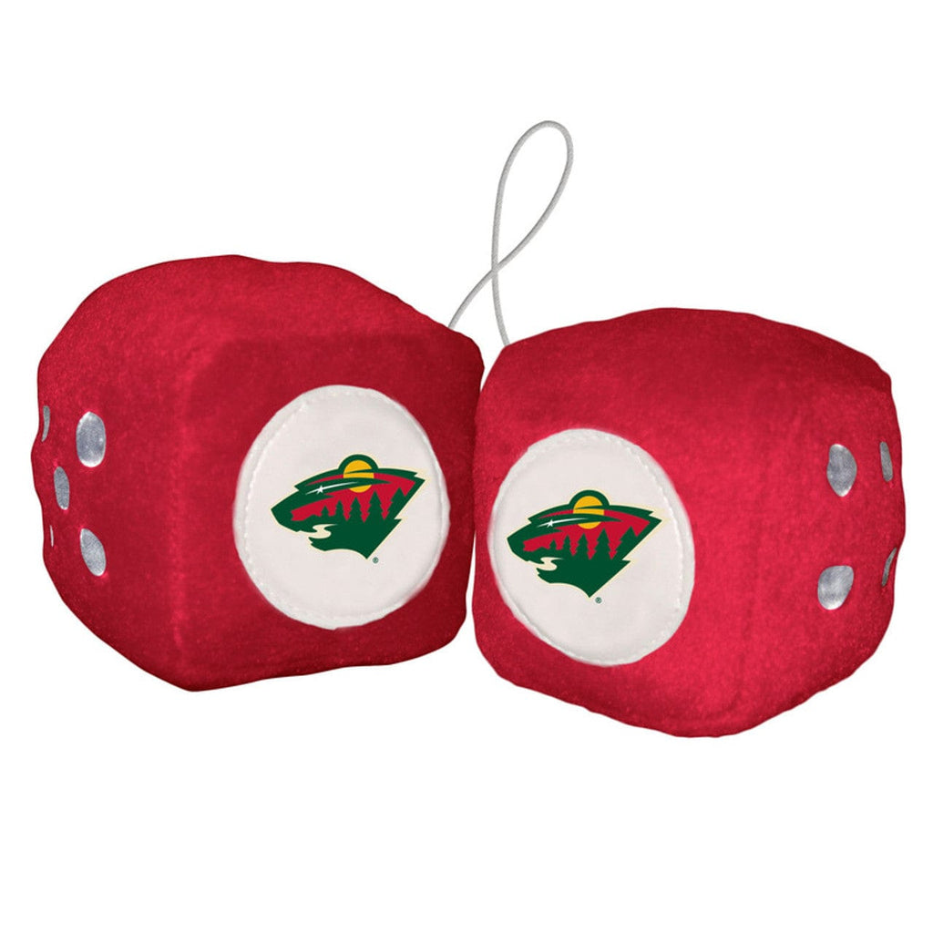 Fuzzy Dice Minnesota Wild Fuzzy Dice - Special Order 023245880343