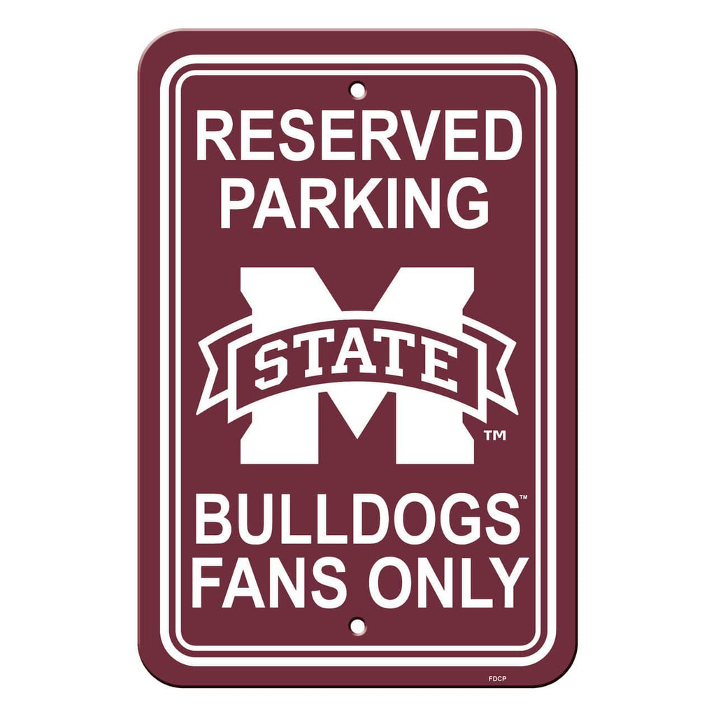 Mississippi State Bulldogs Mississippi State Bulldogs Sign 12x18 Plastic Reserved Parking Style CO 023245502429