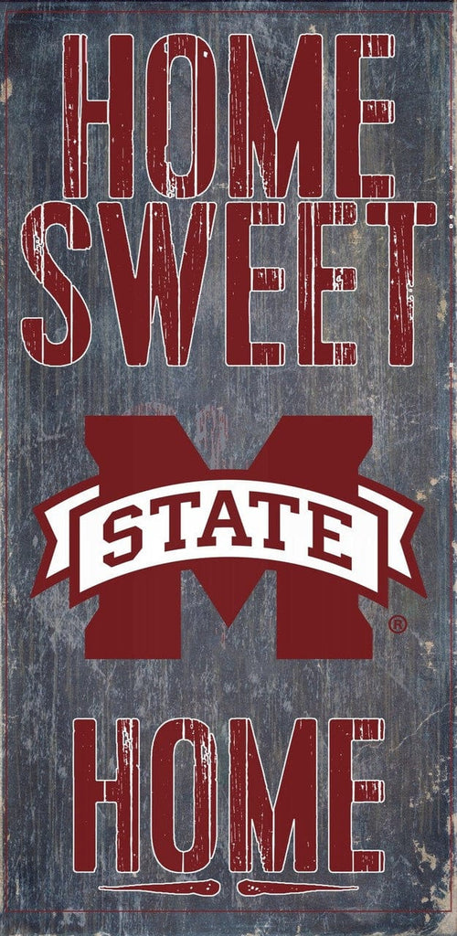 Sign 6x12 Home Sweet Home Mississippi State Bulldogs Wood Sign - Home Sweet Home 6x12 - Special Order 878460126406