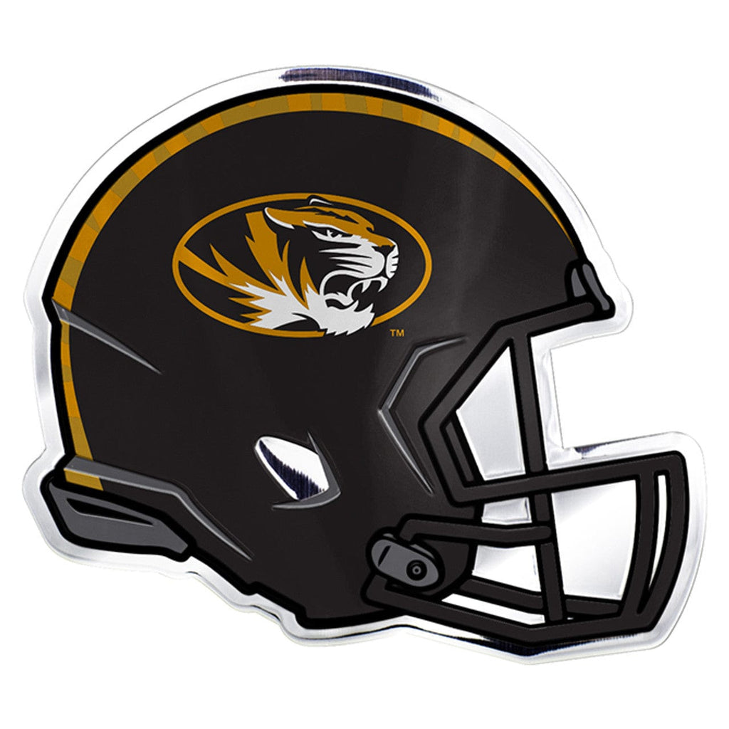 Auto Emblem Color Missouri Tigers Auto Emblem Helmet Design 681620851403