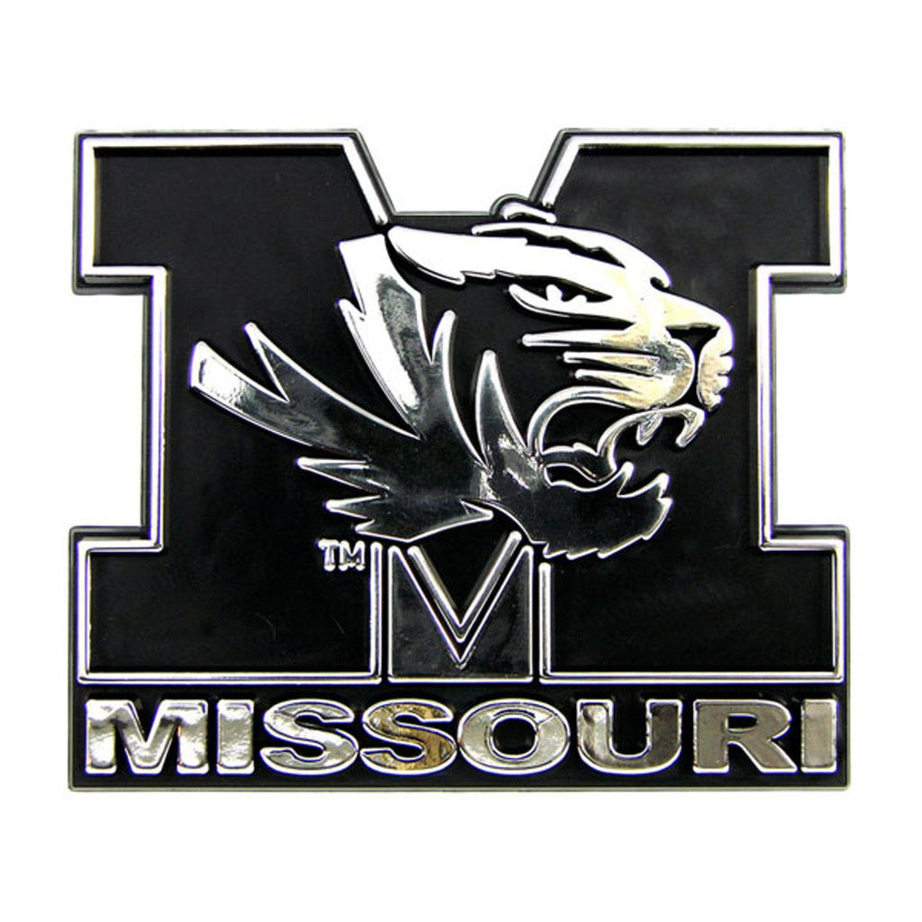 Auto Emblem Chrome Missouri Tigers Auto Emblem - Silver 681620040227