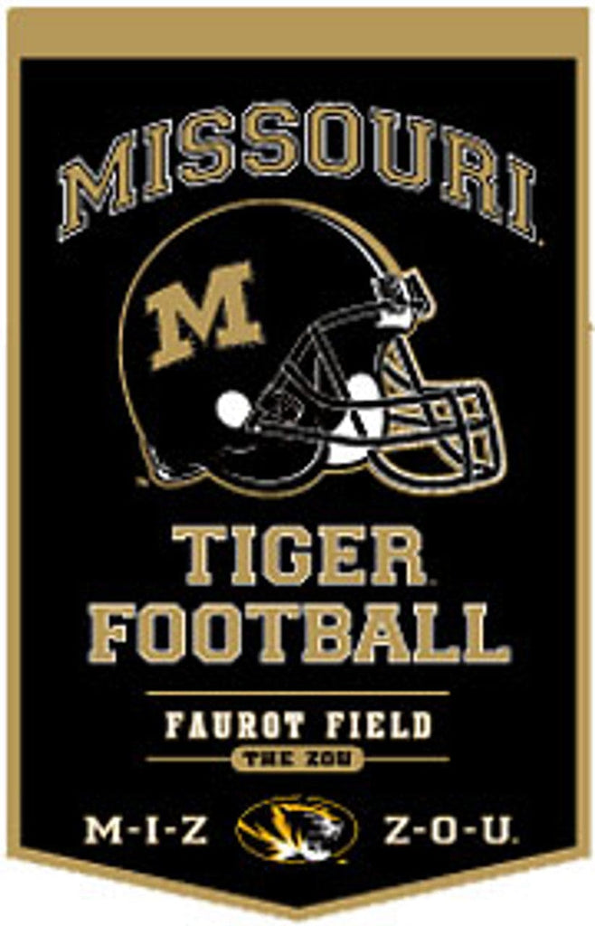 Banner Misc. Missouri Tigers Banner 18x27 Wool PowerHouse 674088790193