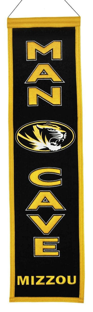 Banner 8x32 Wool Man Cave Missouri Tigers Banner 8x32 Wool Man Cave 674088490048