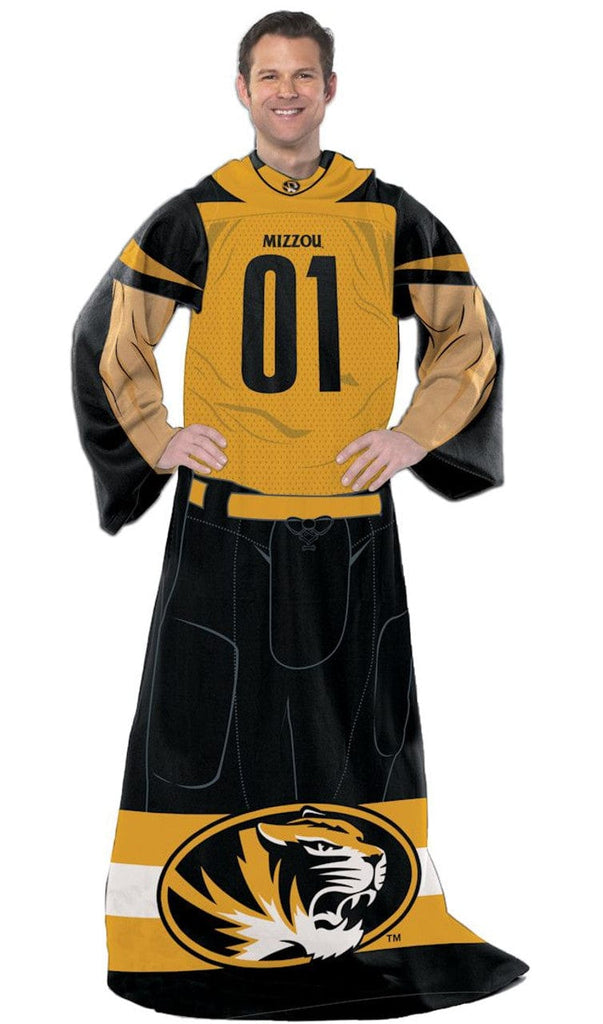 Blankets With Sleeves Missouri Tigers Comfy Throw - Player Design 087918556850