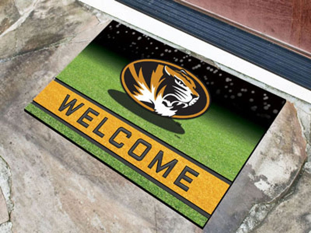 Door Mat Welcome 18x30 Missouri Tigers Door Mat 18x30 Welcome Crumb Rubber - Special Order 842989099862