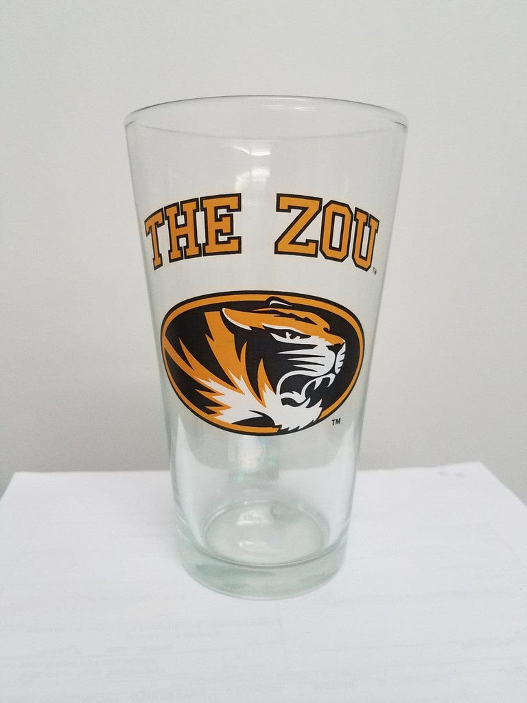 Missouri Tigers Missouri Tigers Glass Pint 16oz The Zou CO 847078028815