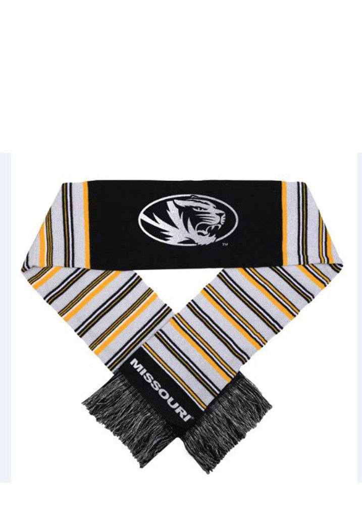 Scarf Glitter Stripe Style Missouri Tigers Glitter Stripe Scarf 889345176461