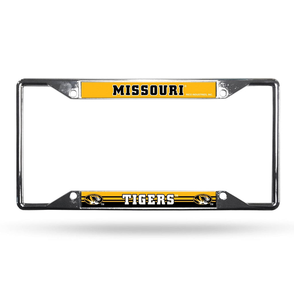 Missouri Tigers Missouri Tigers License Plate Frame Chrome EZ View - Special Order 767345529848