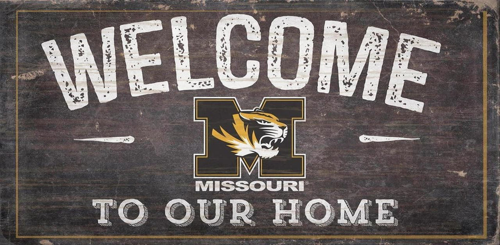 Sign 6x12 Welcome To Our Home Missouri Tigers Sign Wood 6x12 Welcome To Our Home Design - Special Order 878460130779