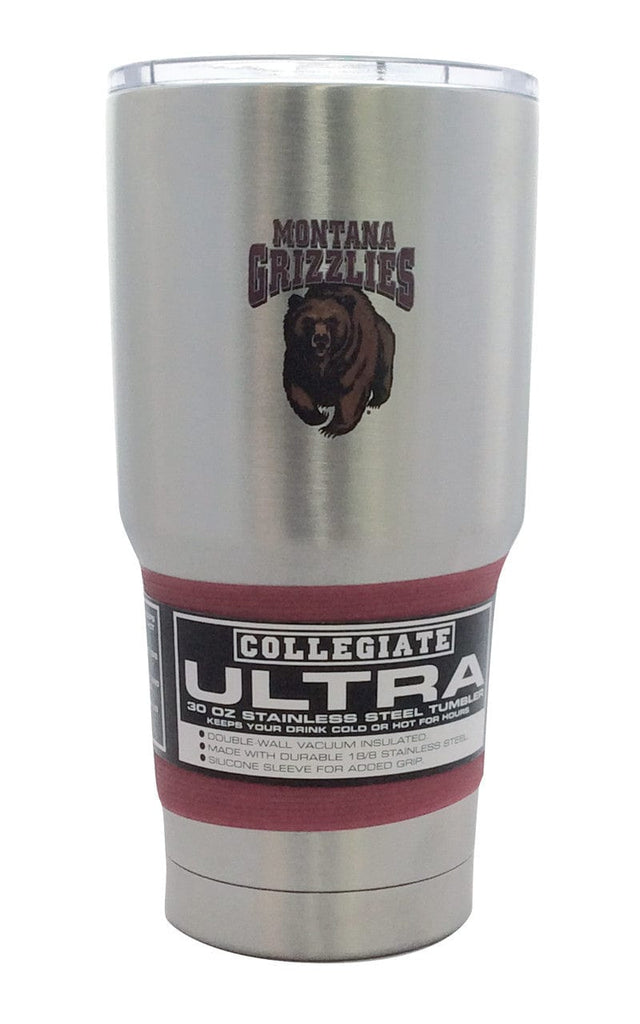 Montana Grizzlies Montana Grizzlies Travel Tumbler 30oz Silver CO 888860637907