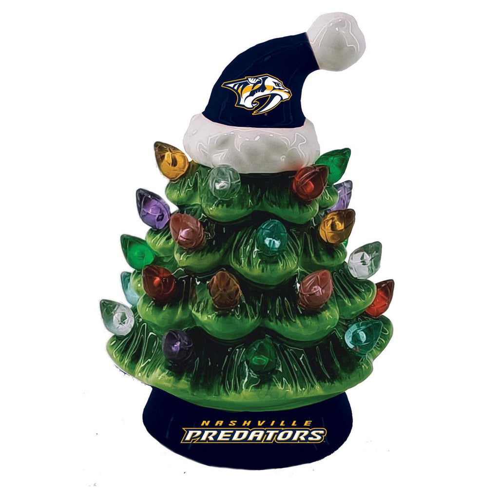 Holiday Ornaments Nashville Predators Ornament Christmas Tree LED 4 Inch 801946081432