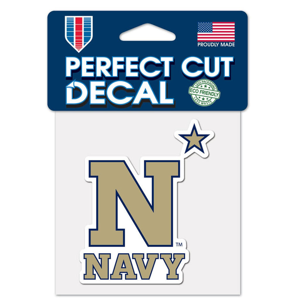 Navy Midshipmen Navy Midshipmen Decal 4x4 Perfect Cut Color 032085655523