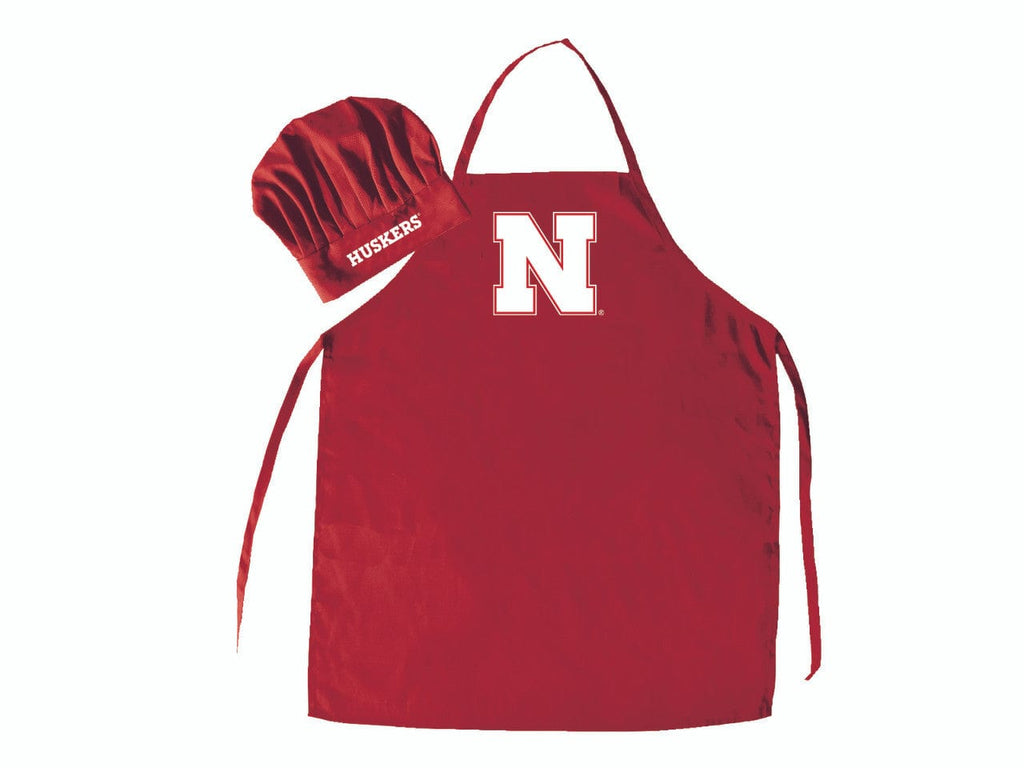 Apron and Chef Hat Set Nebraska Cornhuskers Apron and Chef Hat Set 657175405453