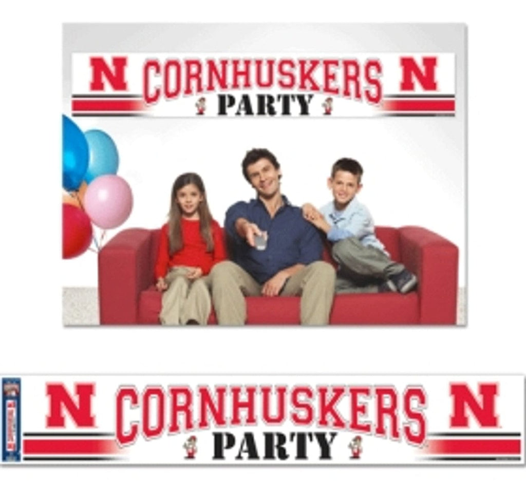 Nebraska Cornhuskers Nebraska Cornhuskers Banner 12x65 Party Style CO 032085500786