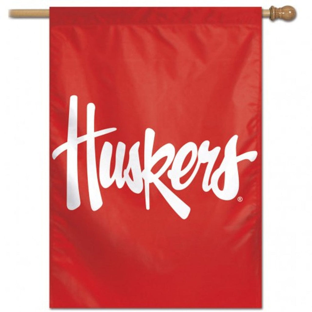 Banner 28x40 Nebraska Cornhuskers Banner 28x40 Vertical Logo Design 032085226693