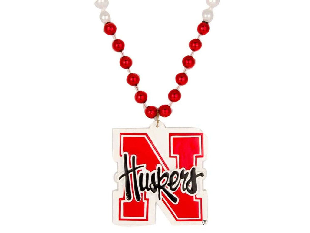 Nebraska Cornhuskers Nebraska Cornhuskers Beads with Medallion Mardi Gras Style CO 094746546779