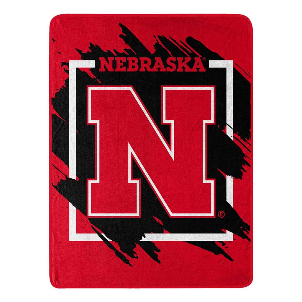 Blankets 46x60 Micro Raschel Nebraska Cornhuskers Blanket 46x60 Micro Raschel Dimensional Design Rolled 190604330341