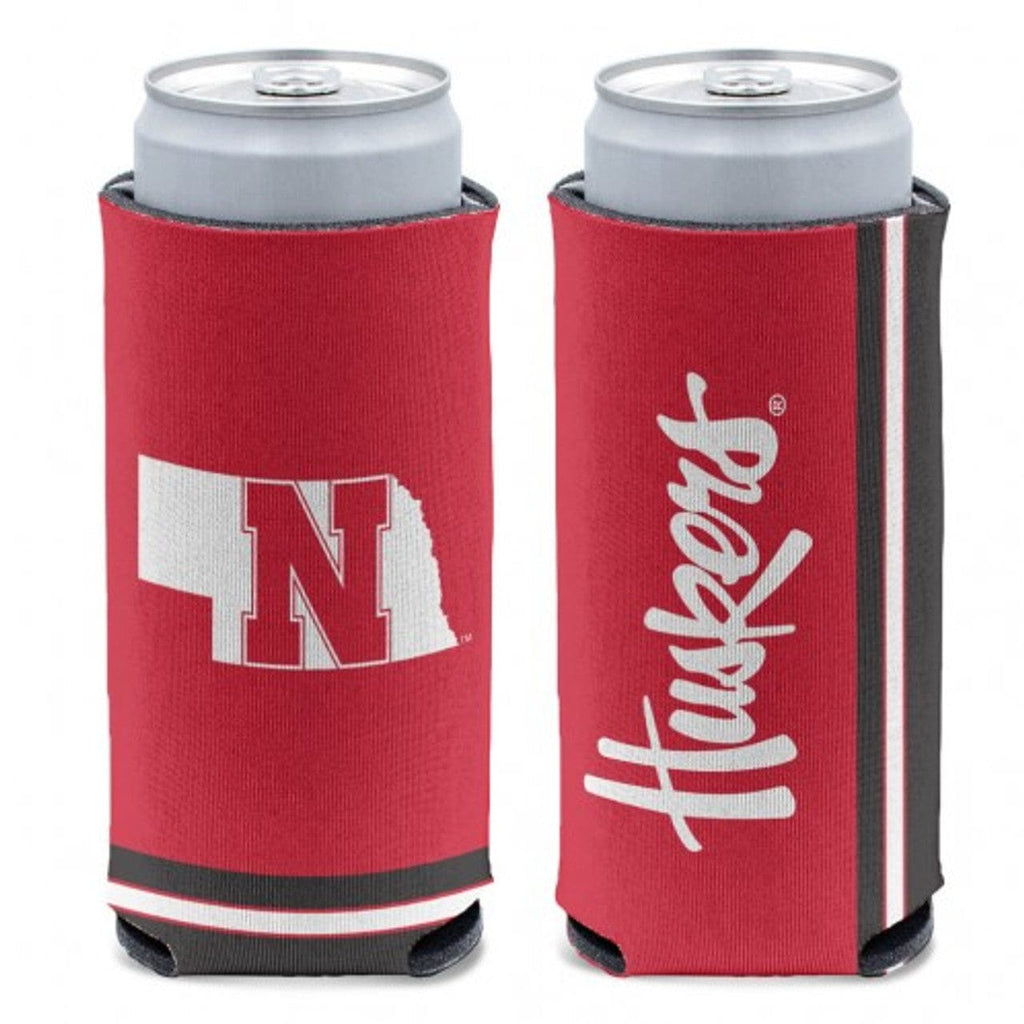 Slim Can Coolers Nebraska Cornhuskers Can Cooler Slim Can Design 194166085701