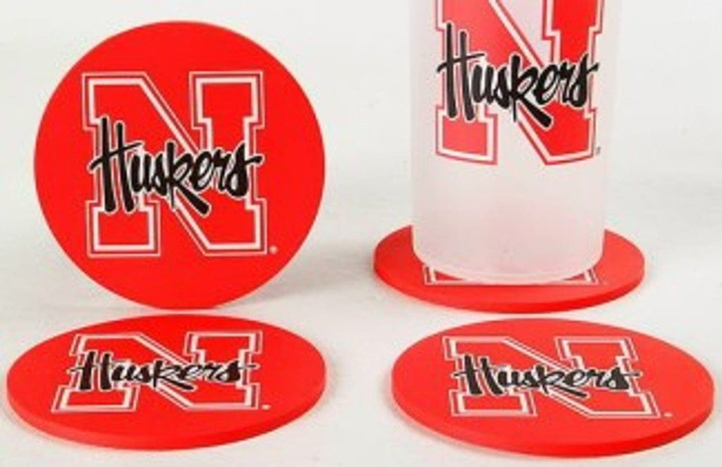 Coaster Set 4 Pack Nebraska Cornhuskers Coaster Set - 4 Pack 094131484051