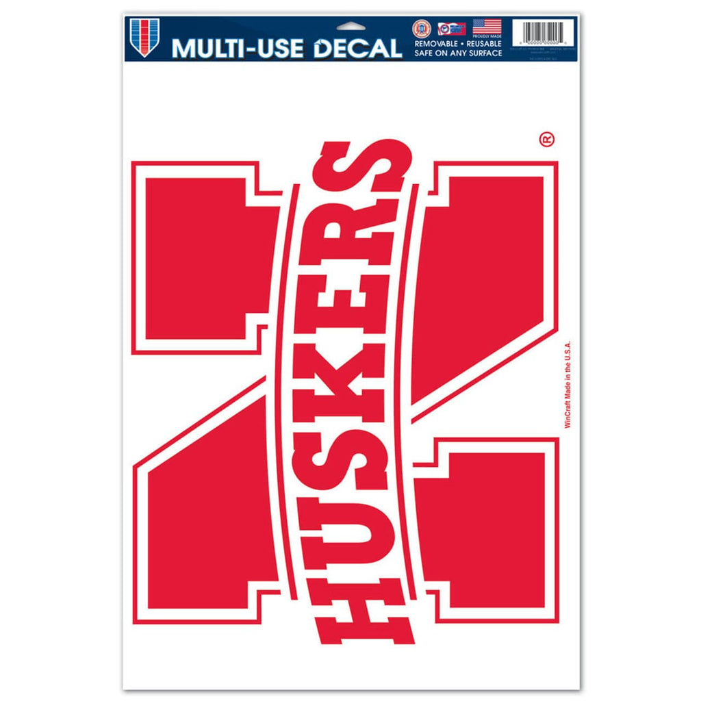 Decal 11x17 Multi Use Nebraska Cornhuskers Decal 11x17 Ultra Large Logo 032085663221