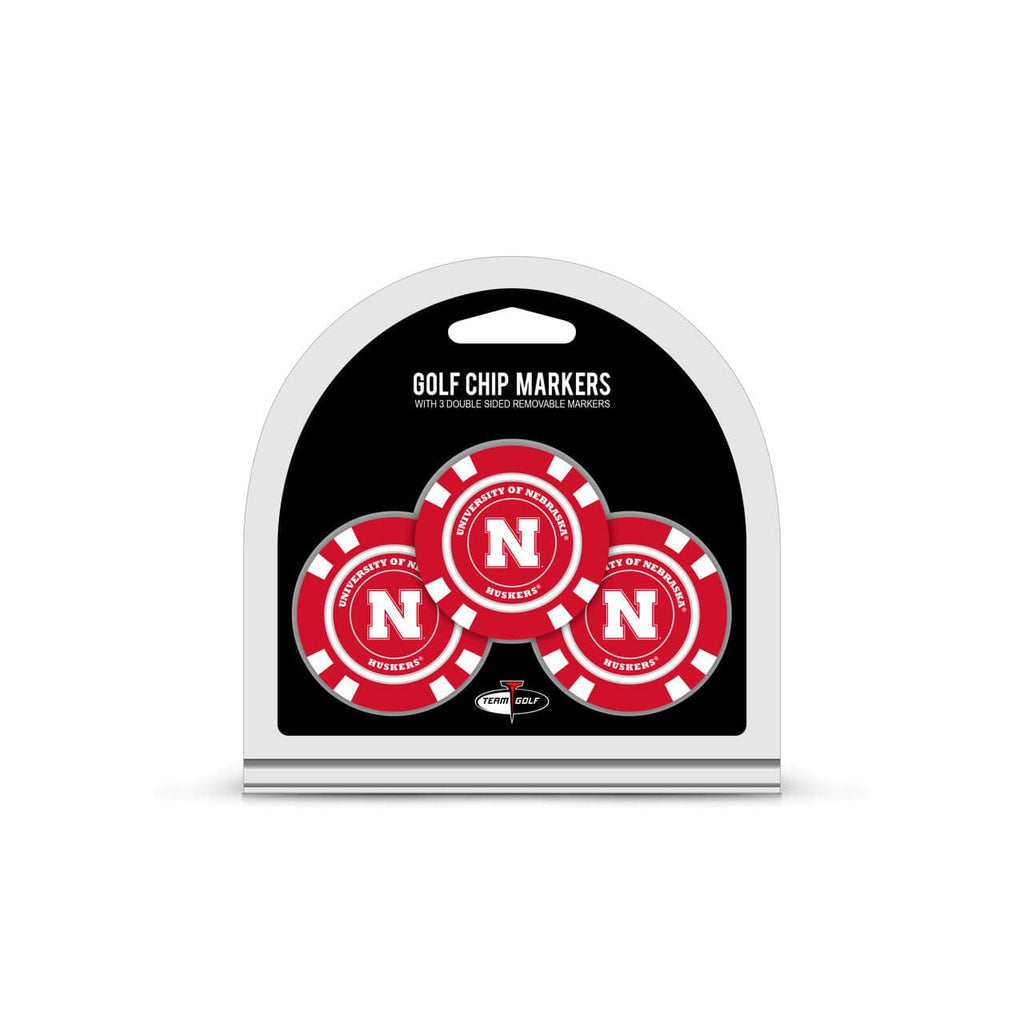 Golf Chip with Marker 3 Pack Nebraska Cornhuskers Golf Chip with Marker 3 Pack 637556224880