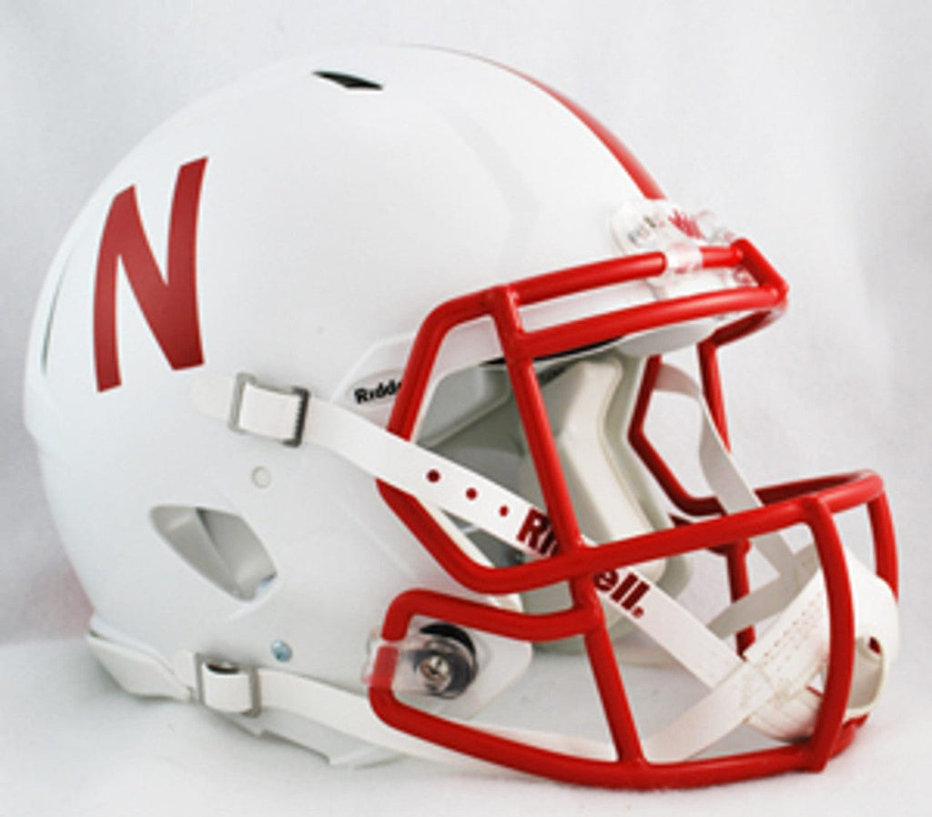 Helmets Full Size Authentic Nebraska Cornhuskers Helmet Riddell Authentic Full Size Speed Style 095855326368