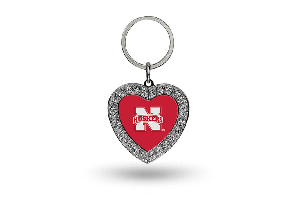 Nebraska Cornhuskers Nebraska Cornhuskers Keychain Rhinestone Heart CO 094746801878