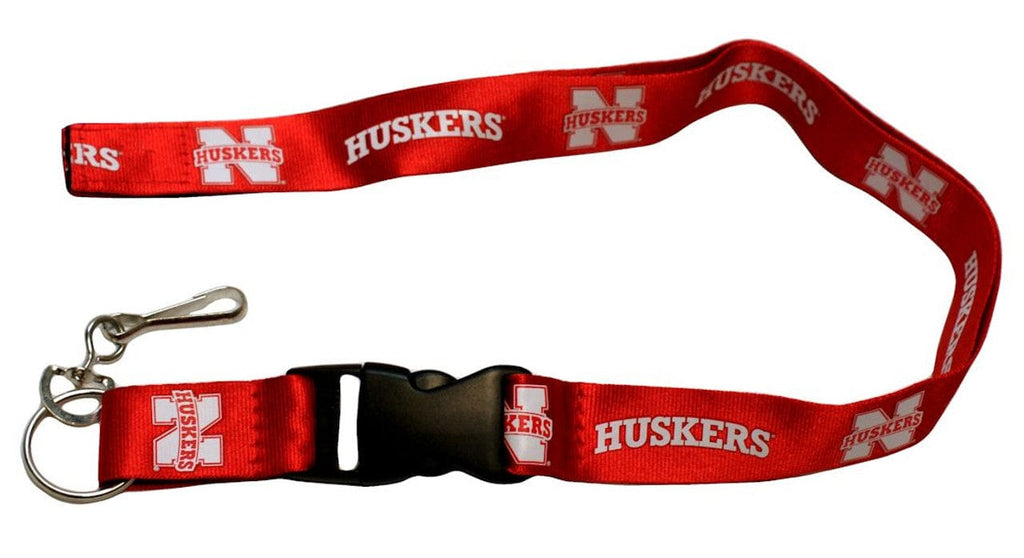 Lanyard Breakaway W Ring Nebraska Cornhuskers Lanyard - Breakaway with Key Ring 657175209907