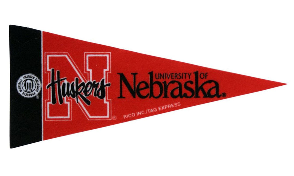 Nebraska Cornhuskers Nebraska Cornhuskers Pennant Mini Single Script Logo CO 094746328764