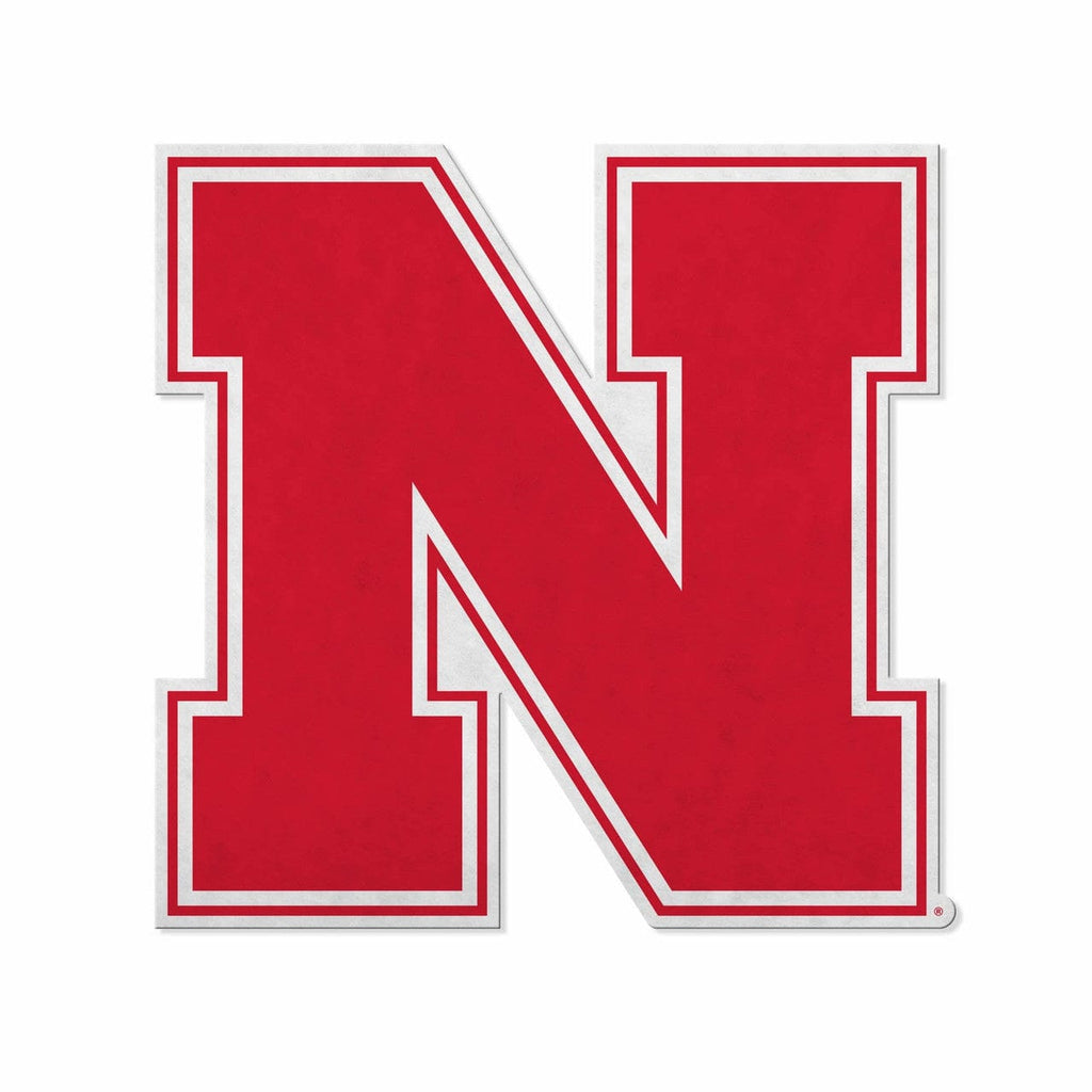 Shape Cut Pennant Nebraska Cornhuskers Pennant Shape Cut Logo Design 611407436301