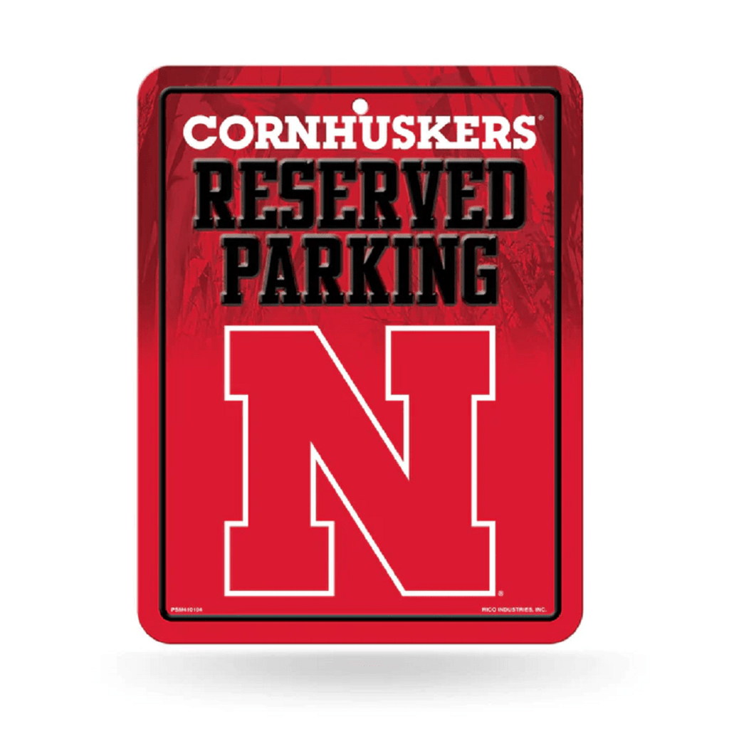 Sign Metal Parking Nebraska Cornhuskers Sign Metal Parking 611407437360