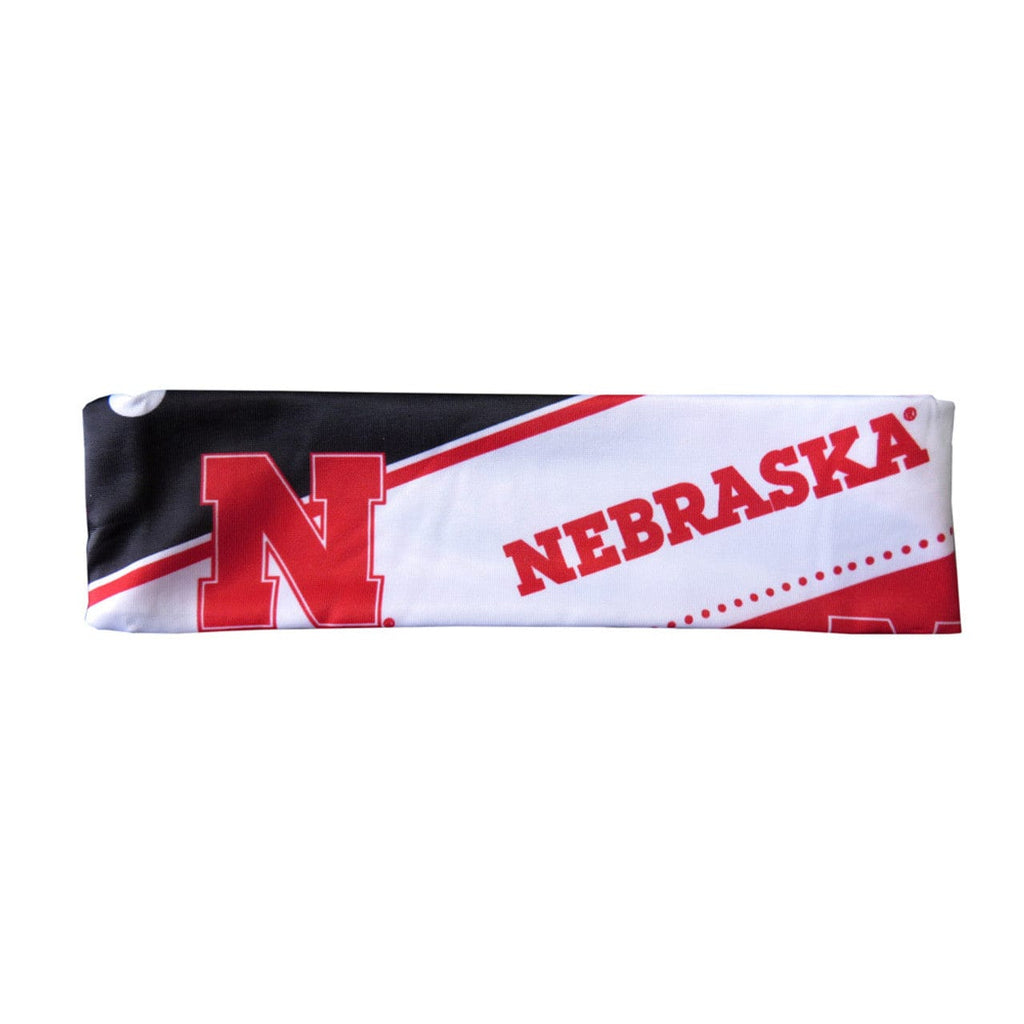Hair Accessories Nebraska Cornhuskers Stretch Patterned Headband - New Logo - Special Order 686699818227