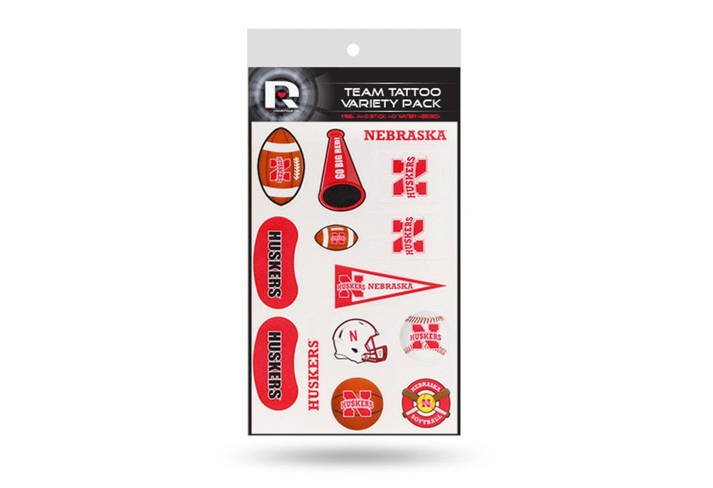 Nebraska Cornhuskers Nebraska Cornhuskers Tattoo Variety Pack CO 094746946586