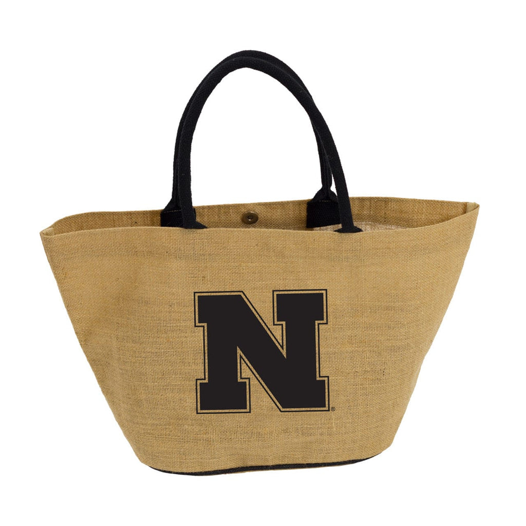 Nebraska Cornhuskers Nebraska Cornhuskers Tote Avalon Jute Style CO 806293150053