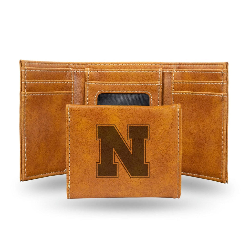 Wallets Nebraska Cornhuskers Wallet Trifold Laser Engraved 767345897893