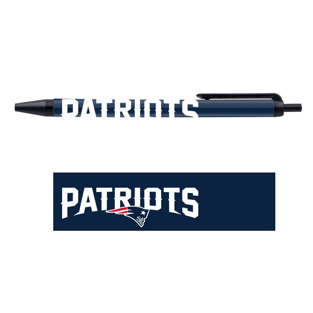 Pens Click Style 5 Pack New England Patriots Pens 5 Pack 032085584212