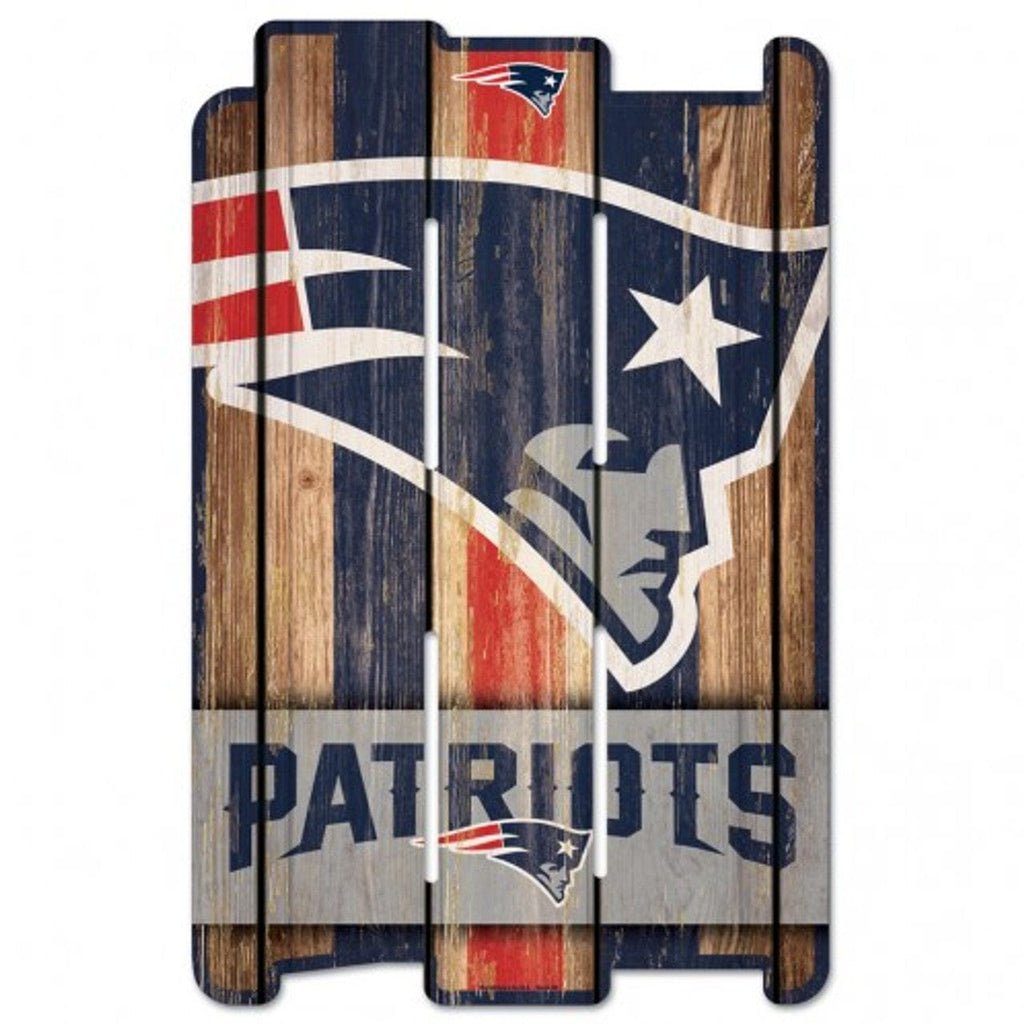 Sign 11x17 Fence New England Patriots Sign 11x17 Wood Fence Style 032085112491